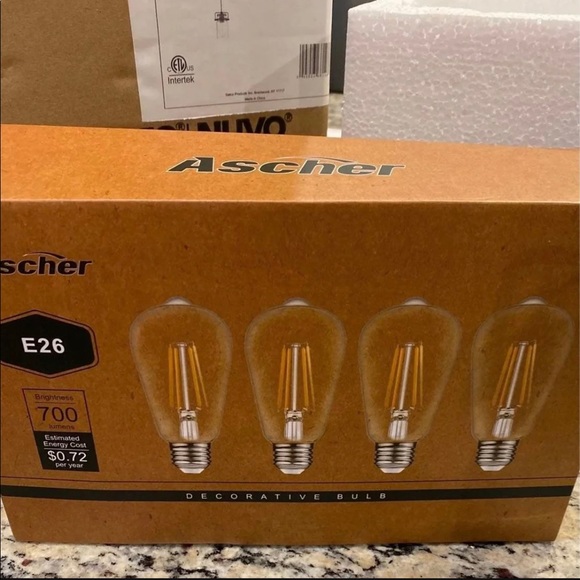 2 BRAND NEW, NEVER USED, JAR PENDANT LIGHTS! - Picture 2 of 4